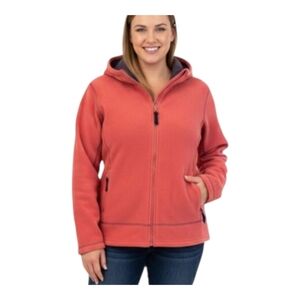 Old Navy Hoodie Full Zip Fleece VINTAGE Never Worn Deep Red Pockets women Large